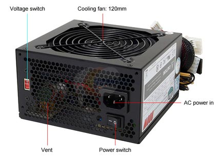 COOLER MASTER eXtreme Power RP-600-PCAR 600W Power Supply - Retail