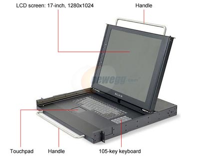 BELKIN F1DC100R 17" LCD Rack Console - Retail