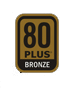 80 PLUS BRONZE badge