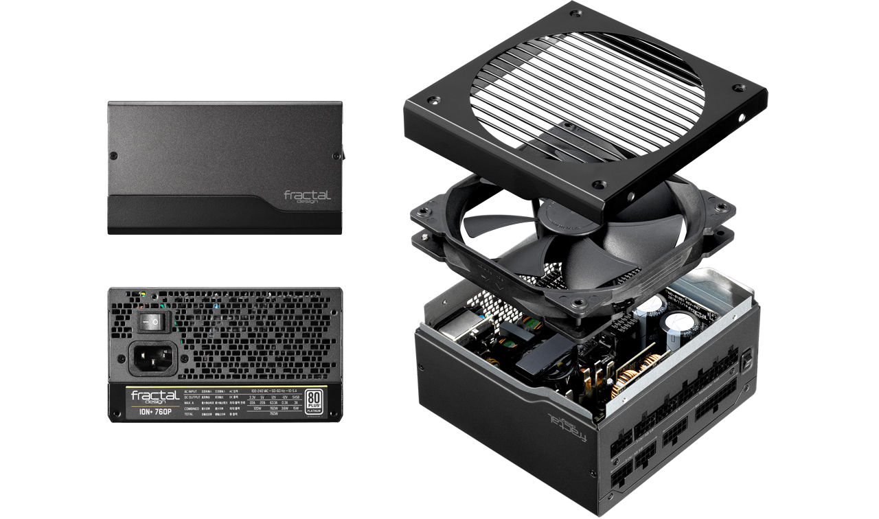 Fractal Ion+ Platinum Power Supply Angles and Interior Components