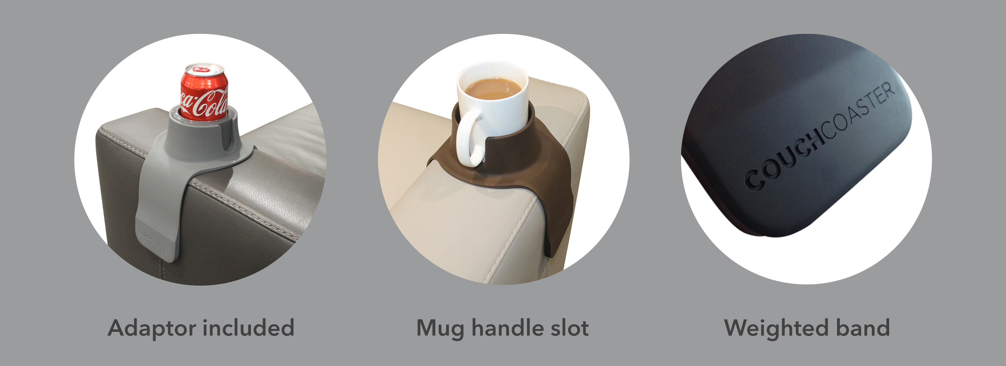 CouchCoaster - The ultimate drink holder for your sofa