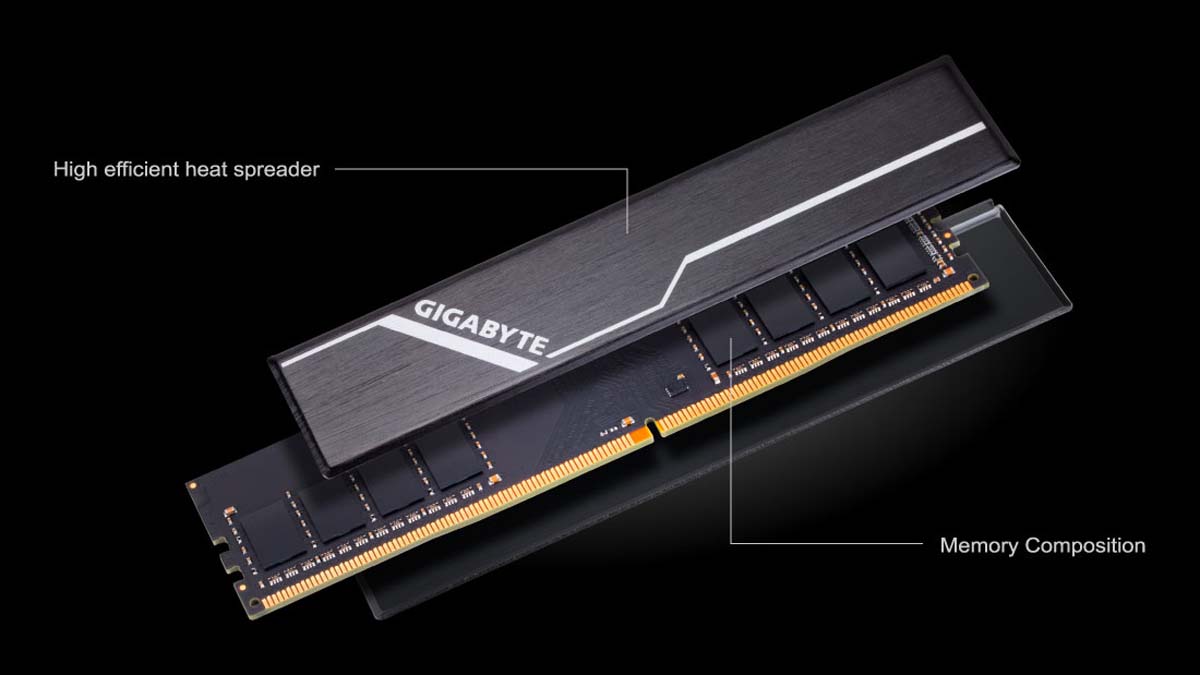 Gigabyte 16GB (2 x 8GB) DDR4 2666 (PC4 21300) Desktop Memory Model GP-GR26C16S8K2HU416 2 MEMORY COMPOSITION