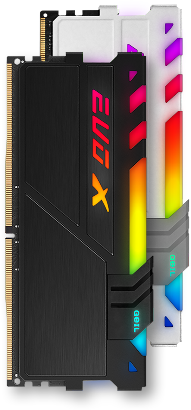 Geil EVO X Memory Sticks Standing Up Vertically