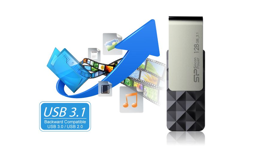 Blazing USB 3.1 Gen1 interface