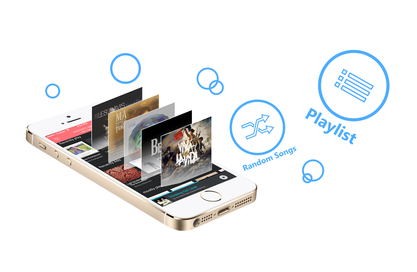 Asustor AS5202T 2 Bay Nimbustor 2 Desktop NAS (Diskless) 71 Aimusic_UI_iPhone5, one phone with many app , playlist