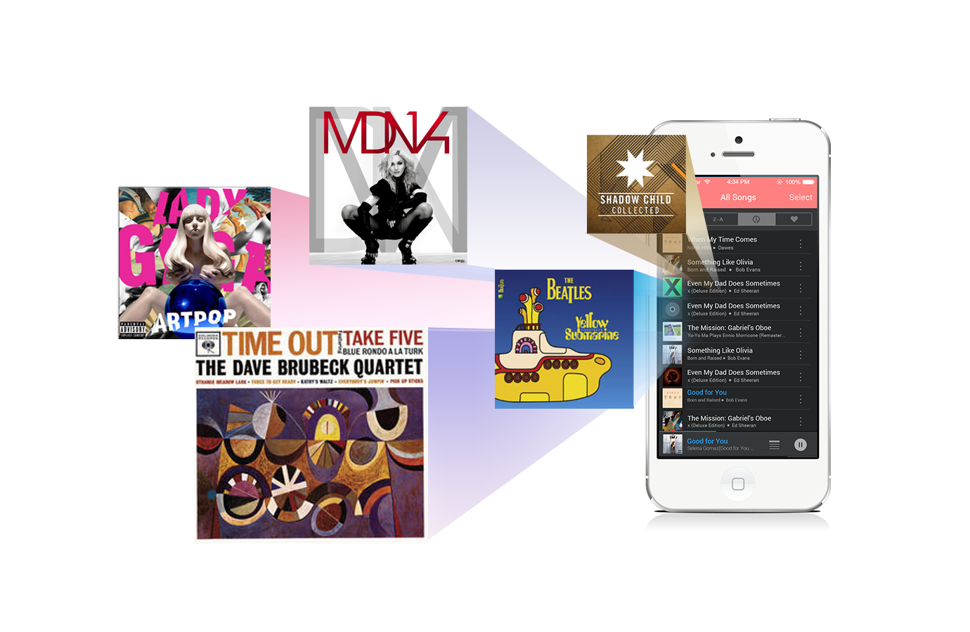 Asustor AS5202T 2 Bay Nimbustor 2 Desktop NAS (Diskless) 72 Aimusic_UI_iPhone5, many music apps in a phone