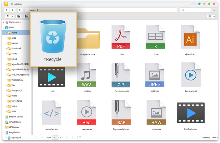 Asustor AS5202T 2 Bay Nimbustor 2 Desktop NAS (Diskless) 34 a screenshots of recycle