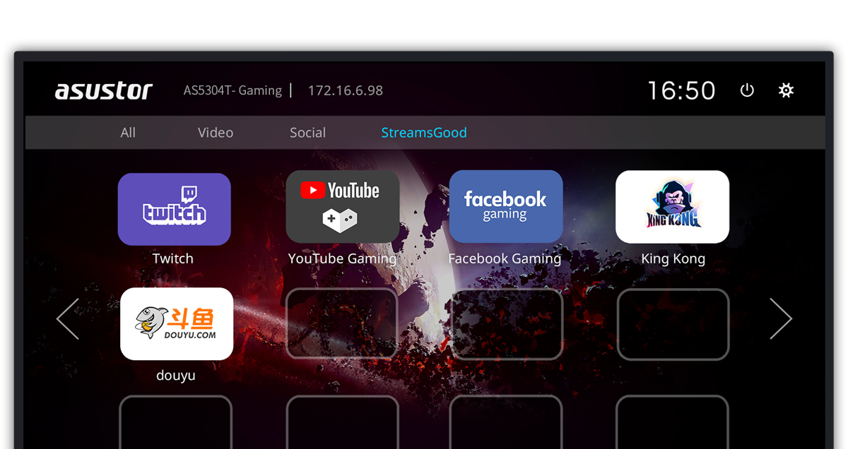 Asustor AS5202T 2 Bay Nimbustor 2 Desktop NAS (Diskless) 30 a screenshots of Live streaming with StreamsGood