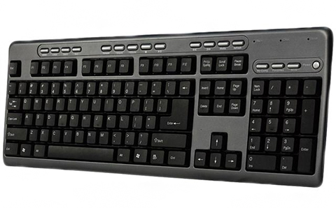 The Adesso® Multimedia Desktop Keyboard