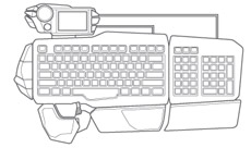 Mad Catz S.T.R.I.K.E. 7 Gaming Keyboard for PC - Modular Configuration A