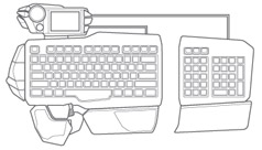 Mad Catz S.T.R.I.K.E. 7 Gaming Keyboard for PC - Modular Configuration B