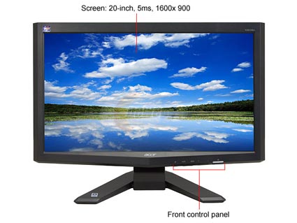 Acer X203H bd Black 20" 16:9 5ms Widescreen LCD Monitor - Retail