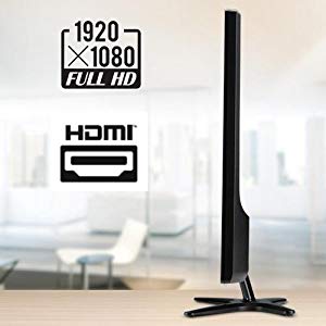 Acer G6 Series Monitor Facing to the Left, Showing off Its slim profile, 1920x1080 Full HD and HDMI Icons Are to the Left