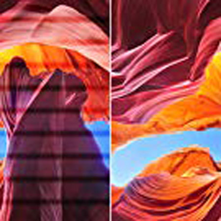 a visual comparison between flcikering and Acer Flickerless