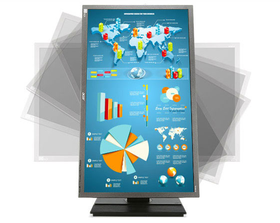 flexible effect of the monitor
