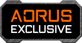 AORUS EXCLUSIVE badge