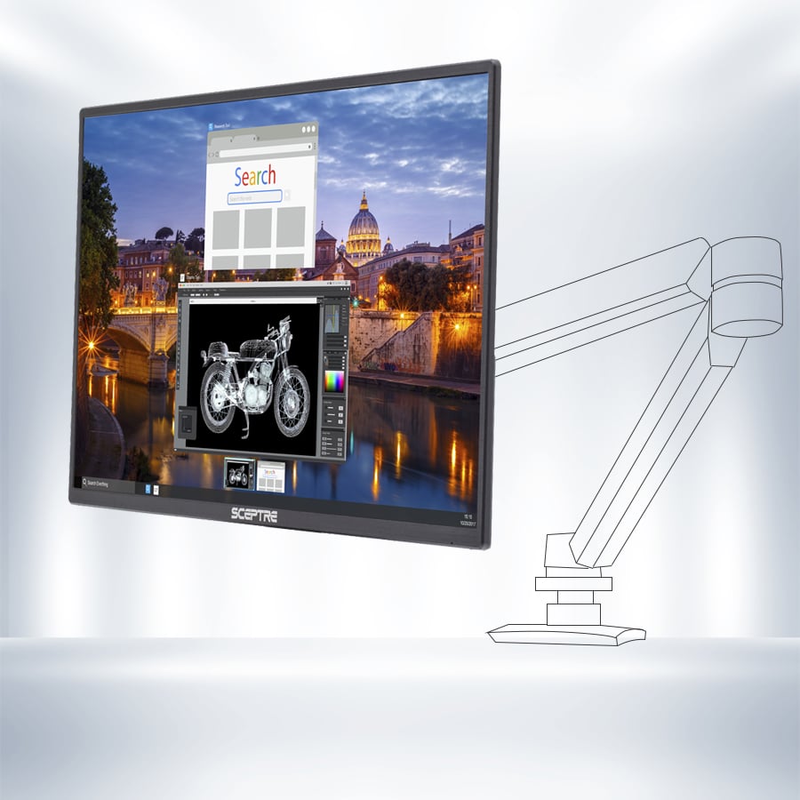Монитор SCEPTER E248W 24" Full HD 75Hz HDMI 8 SCEPTRE Monitor-E248W-19203R