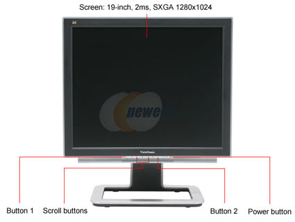 ViewSonic X Series VX922 Black-Silver 19" 2ms  LCD Monitor - Retail