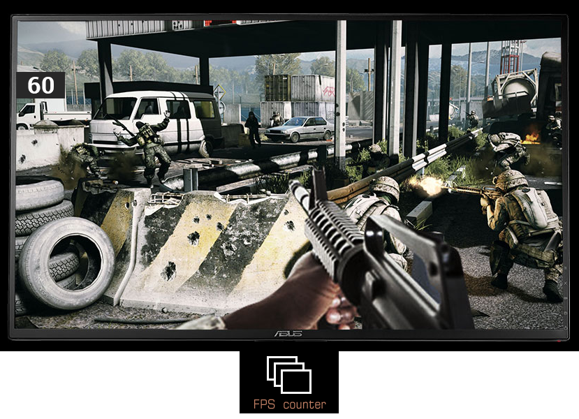 the screenshot with FPS effect