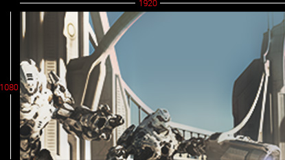 three robots as screenshot of the ASUS monitor,showing the size of the screen
