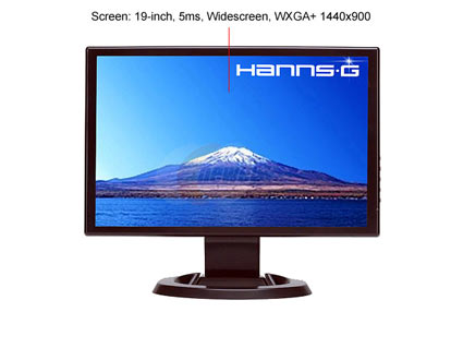 Hanns·G HW-191DPB Black 19" 5ms Widescreen LCD Monitor Built-in Speakers - Retail