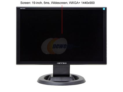 Hanns·G HW-191APB Black 19" 5ms Widescreen LCD Monitor Built-in Speakers - Retail