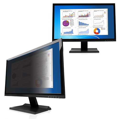 two monitors showing different effect in different angle
