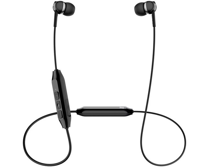 Sennheiser CX 150BT Bluetooth 5.0 Wireless Earphones facing forward