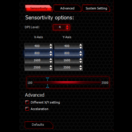 MSI Interceptor USB Wired Laser 3500