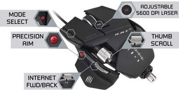 Mad Catz R.A.T. 5 Gaming Mouse - Take Control of Your Games