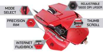 Mad Catz R.A.T. 5 Gaming Mouse - Take Control of Your Games