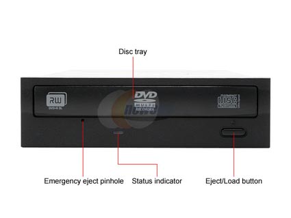 LITE-ON 20X DVD±R DVD Burner With 12X DVD-RAM Write Black SATA Model LH-20A1S OEM BK - OEM