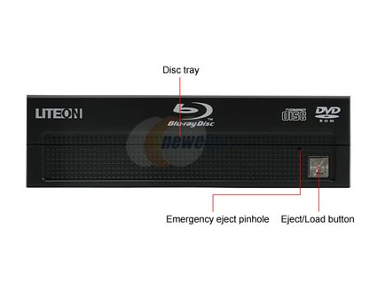 LITE-ON Black 4X Blu-ray DVD ROM SATA Model DH-4O1S-08 - Retail