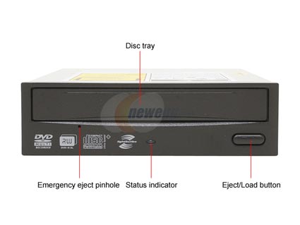 ASUS 18X DVD±R DVD Burner with LightScribe Black SATA Model DRW-1814BLT LightScribe Support - OEM