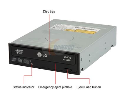 LG Black BD-Combo SATA Model CH08LS10 LightScribe Support - Retail