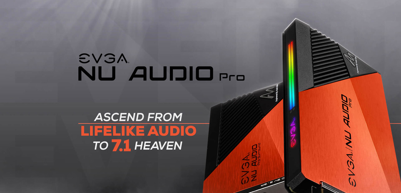 EVGA NU Audio Pro Cards side view