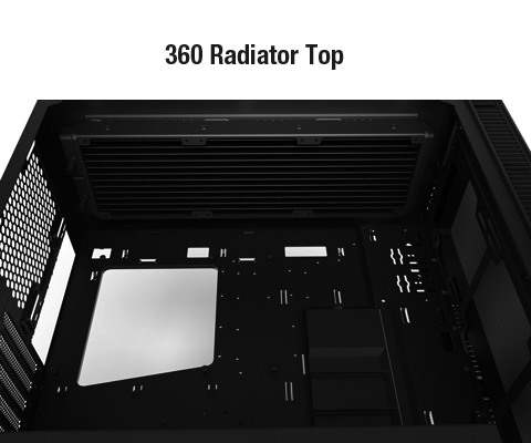anidees AI-Crystal-Lite Tempered Glass Mid Tower Gaming Computer Casen