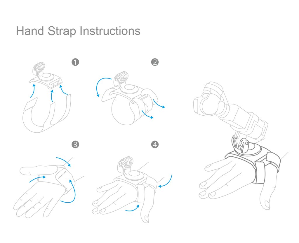 Installation guide for PGYTECH Action Camera Extension Pole Tripod Plus