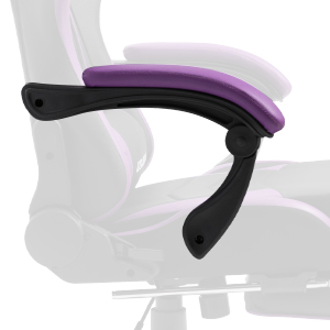 Dowinx Gaming Chair Ergonomic Racing Style Recliner with Massage Lumbar Support, Office Armchair for Computer PU Leather E-Sports Gamer Chairs with Retractable Footrest (Black&Purple) 5 Dowinx Gaming Chairs