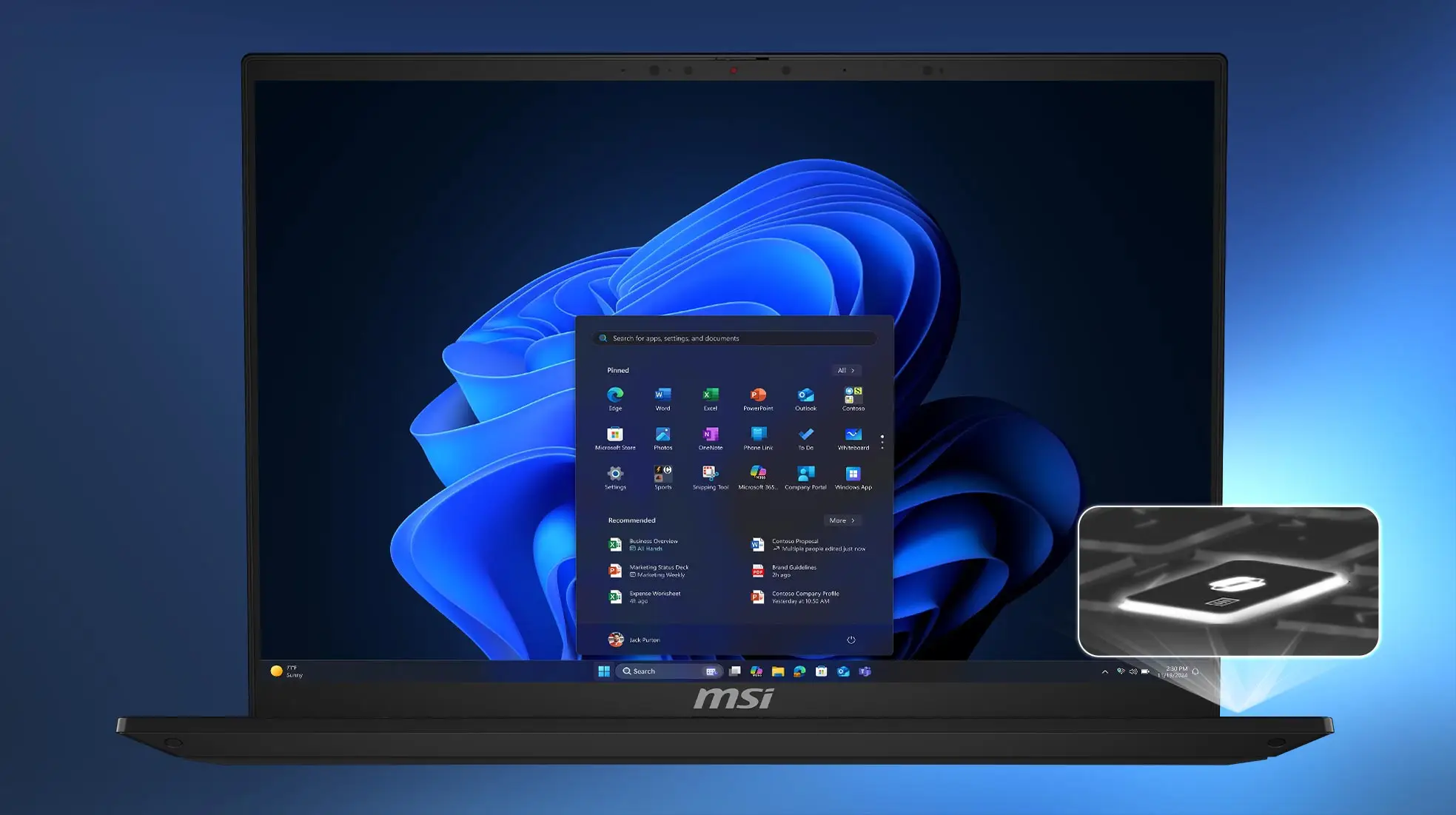 MSI SummitPro 16 AI Laptop