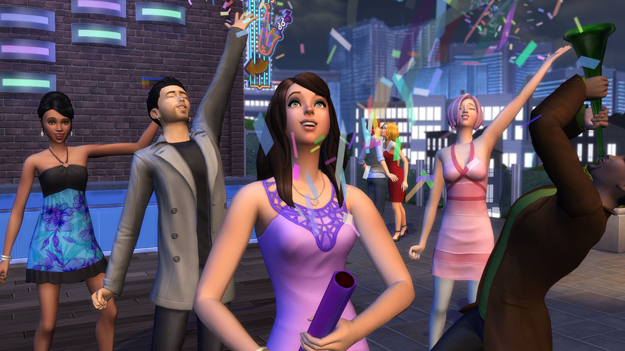 a group of people having party in a large room