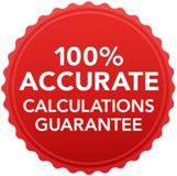 100% accurate calculations guarantee