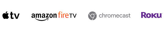 Different TV services are on display.