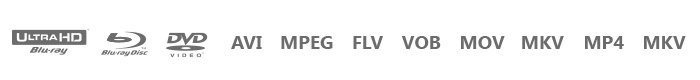 Different file formats are on display