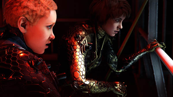 The Two Main Characters Spying in Wolfenstein: Youngblood