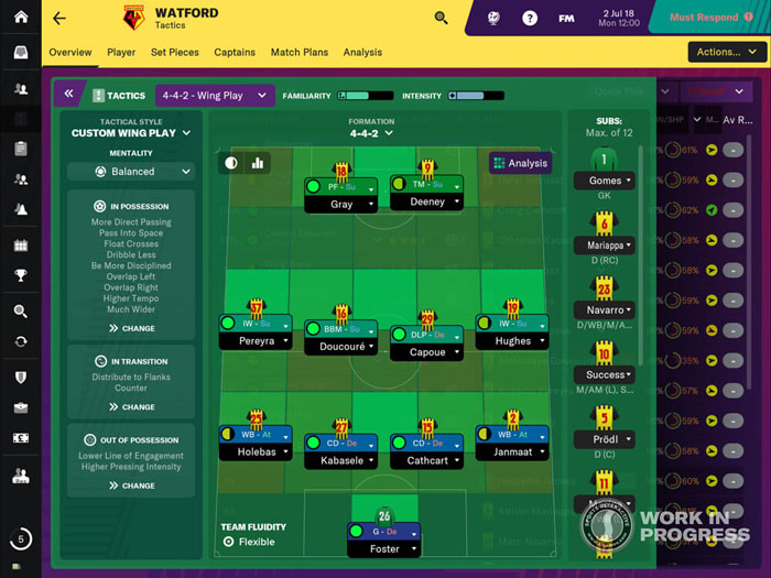 Focus on the important stuff - transfers, tactics and trophies