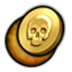 Icon for Contract Loopholes showing a skull in the middle of a gold coin