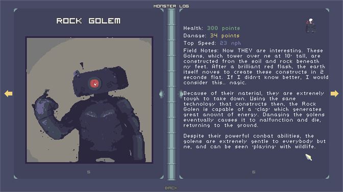 screen shot for Risk of Rain showing character introduction