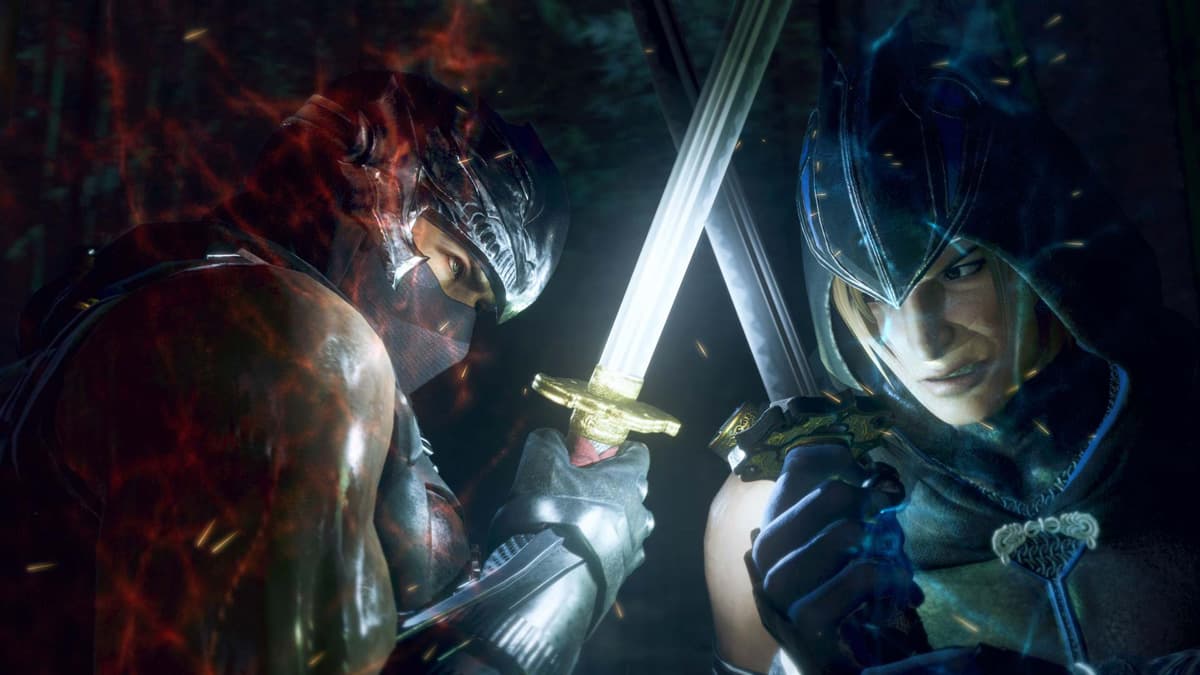 Hayate and Hayabusa crossing blades