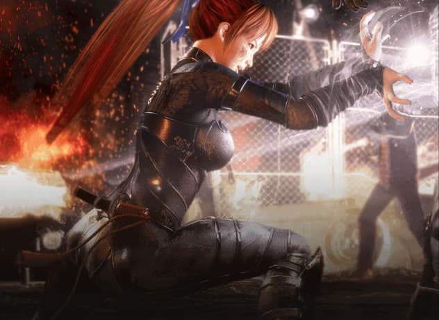 Kasumi unleashing a force blast from her connected bottom palms